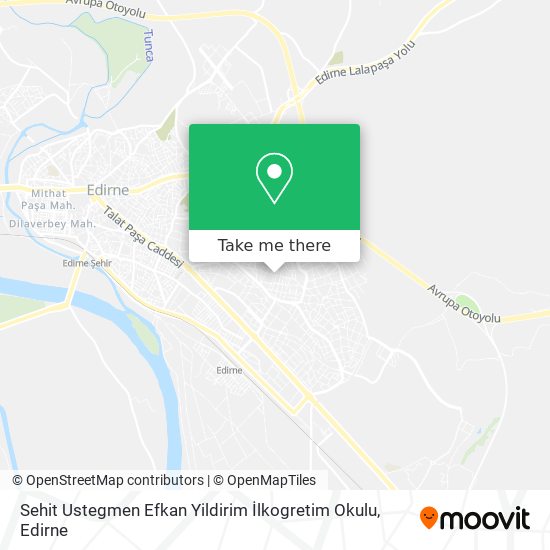 Sehit Ustegmen Efkan Yildirim İlkogretim Okulu map