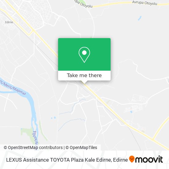 LEXUS Assistance TOYOTA Plaza Kale Edirne map