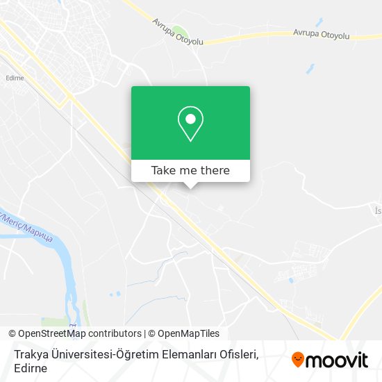 Trakya Üniversitesi-Öğretim Elemanları Ofisleri map
