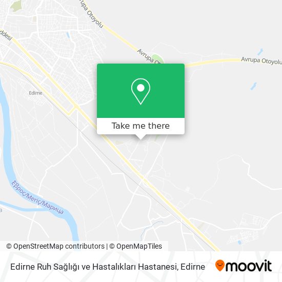 Edirne Ruh Sağlığı ve Hastalıkları Hastanesi map