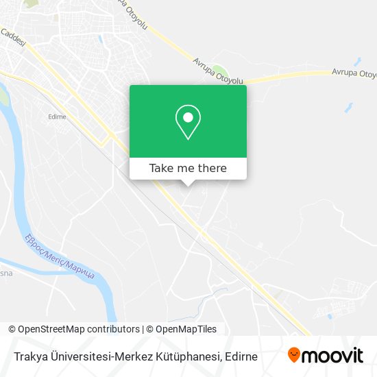 Trakya Üniversitesi-Merkez Kütüphanesi map