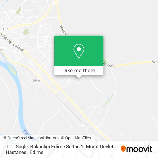 T. C. Sağlık Bakanlığı Edirne Sultan 1. Murat Devlet Hastanesi map