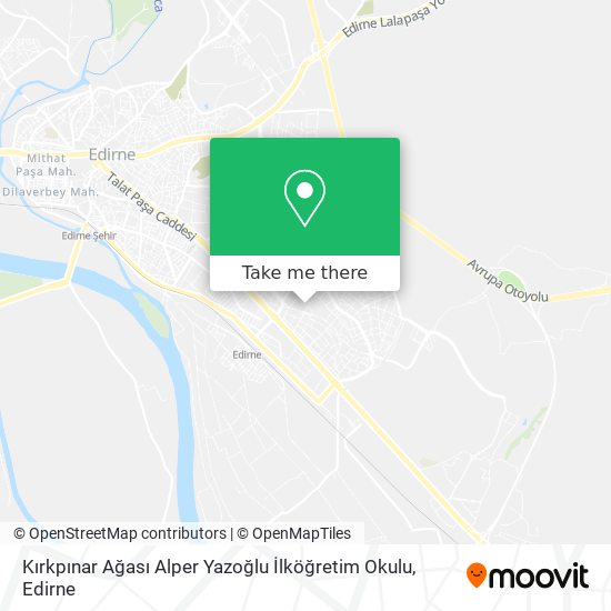 Kırkpınar Ağası Alper Yazoğlu İlköğretim Okulu map