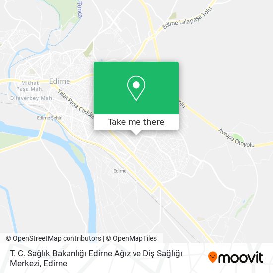 T. C. Sağlık Bakanlığı Edirne Ağız ve Diş Sağlığı Merkezi map