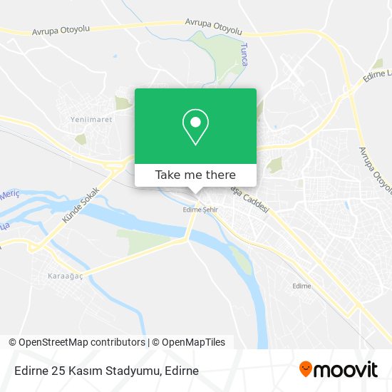 Edirne 25 Kasım Stadyumu map