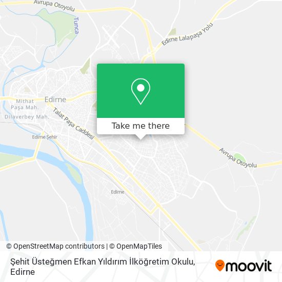 Şehit Üsteğmen Efkan Yıldırım İlköğretim Okulu map