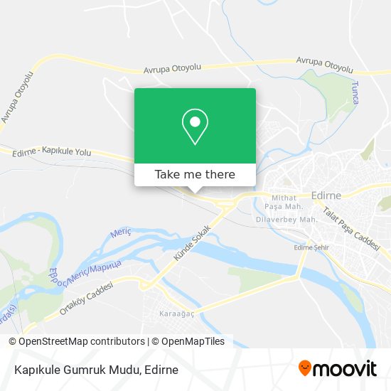 Kapıkule Gumruk Mudu map