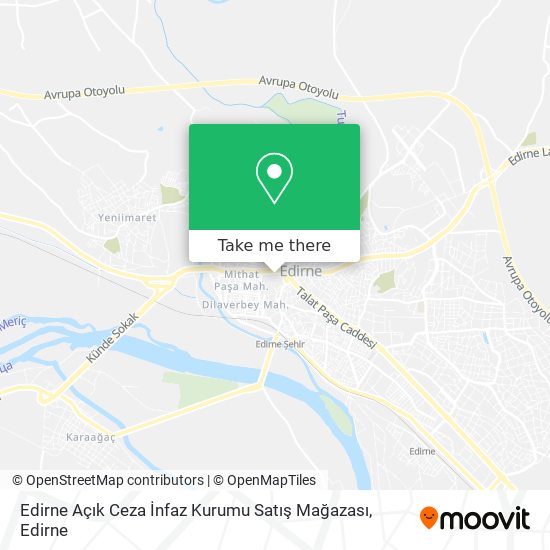 Edirne Açık Ceza İnfaz Kurumu Satış Mağazası map