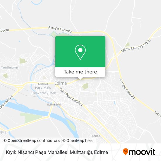 Kıyık Nişancı Paşa Mahallesi Muhtarlığı map