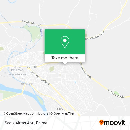 Sadık Aktaş Apt. map