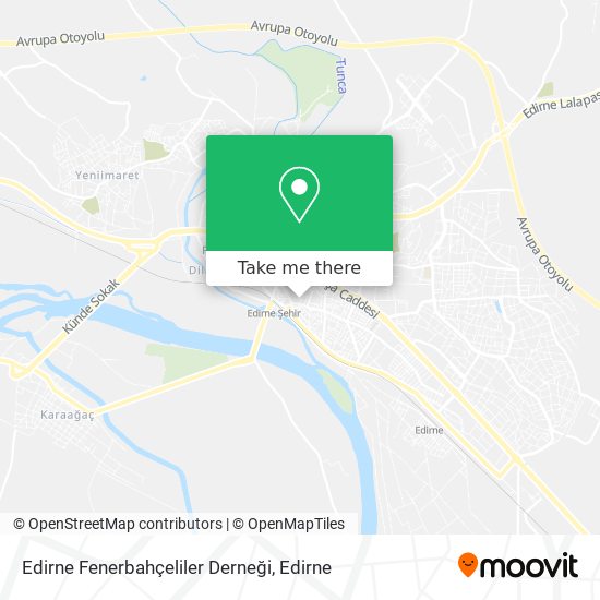 Edirne Fenerbahçeliler Derneği map