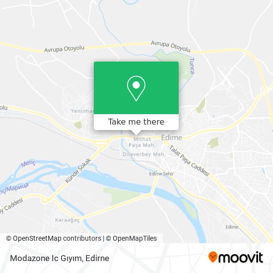 Modazone Ic Gıyım map