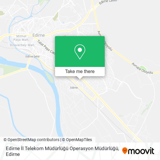 Edirne İl Telekom Müdürlüğü Operasyon Müdürlüğü map