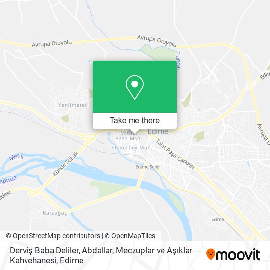 Derviş Baba Deliler, Abdallar, Meczuplar ve Aşıklar Kahvehanesi map