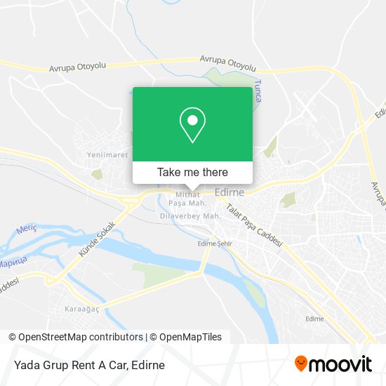 Yada Grup Rent A Car map
