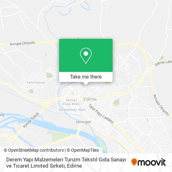 Derem Yapı Malzemelerı Turızm Tekstıl Gıda Sanayı ve Tıcaret Lımıted Sırketı map