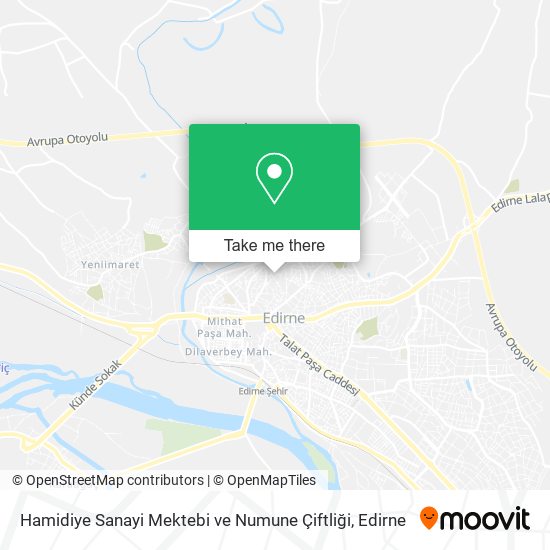 Hamidiye Sanayi Mektebi ve Numune Çiftliği map