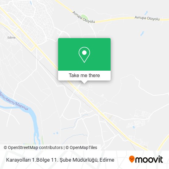 Karayolları 1.Bölge 11. Şube Müdürlüğü map