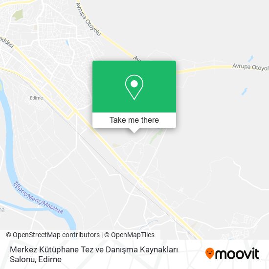 Merkez Kütüphane Tez ve Danışma Kaynakları Salonu map