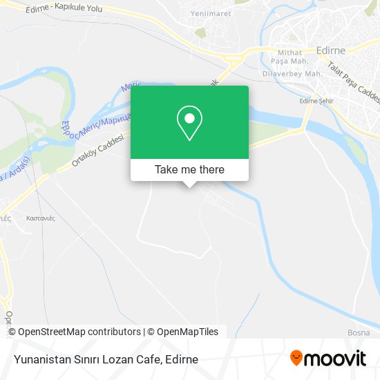 Yunanistan Sınırı Lozan Cafe map