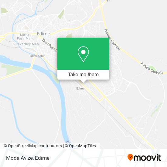 Moda Avize map