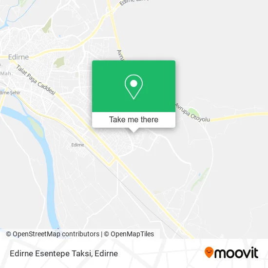 Edirne Esentepe Taksi map