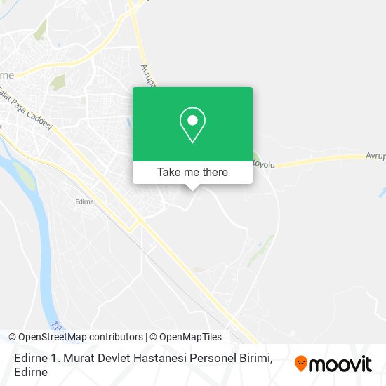 Edirne 1. Murat Devlet Hastanesi Personel Birimi map