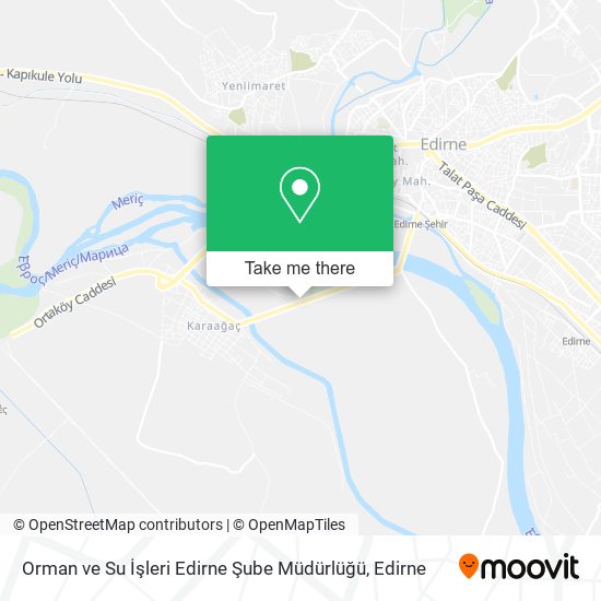Orman ve Su İşleri Edirne Şube Müdürlüğü map