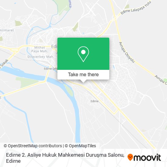 Edirne 2. Asliye Hukuk Mahkemesi Duruşma Salonu map