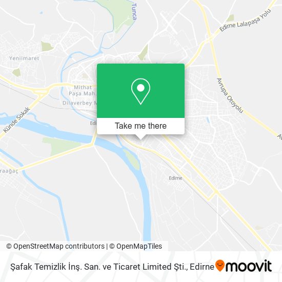 Şafak Temizlik İnş. San. ve Ticaret Limited Şti. map