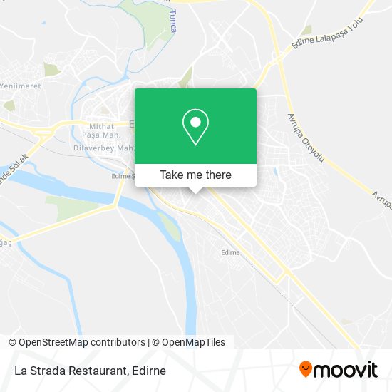 La Strada Restaurant map