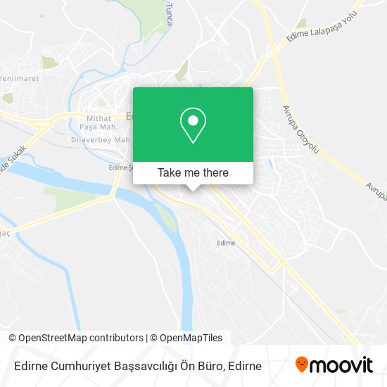 Edirne Cumhuriyet Başsavcılığı Ön Büro map