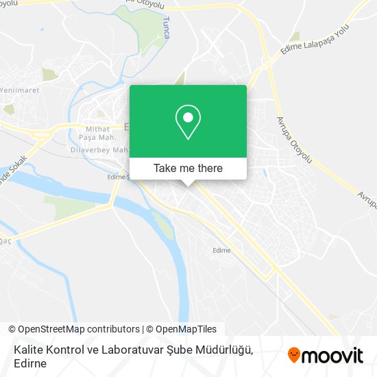 Kalite Kontrol ve Laboratuvar Şube Müdürlüğü map