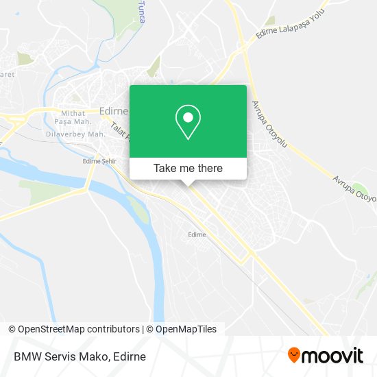 BMW Servis Mako map