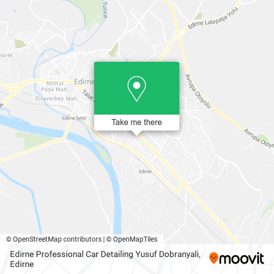 Edirne Professional Car Detailing Yusuf Dobranyali map