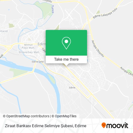 Ziraat Bankası Edirne Selimiye Şubesi map