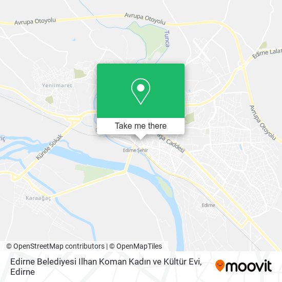 Edirne Belediyesi Ilhan Koman Kadın ve Kültür Evi map