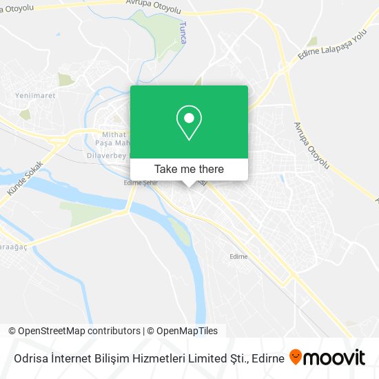 Odrisa İnternet Bilişim Hizmetleri Limited Şti. map