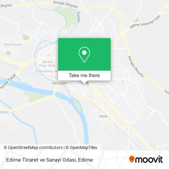 Edirne Ticaret ve Sanayi Odasi map