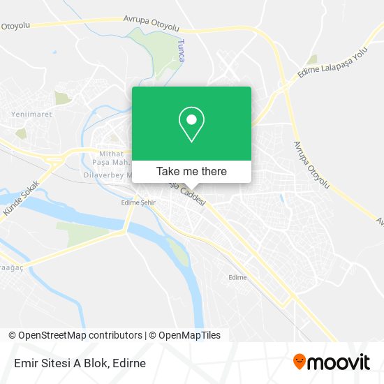 Emir Sitesi A Blok map