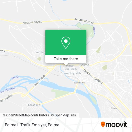 Edirne Il Trafik Emniyet map