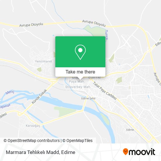 Marmara Tehlıkelı Madd map