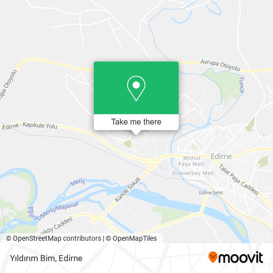 Yıldırım Bim map