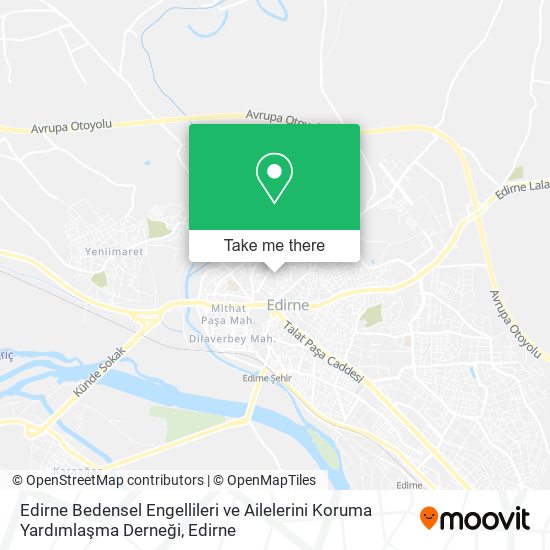 Edirne Bedensel Engellileri ve Ailelerini Koruma Yardımlaşma Derneği map
