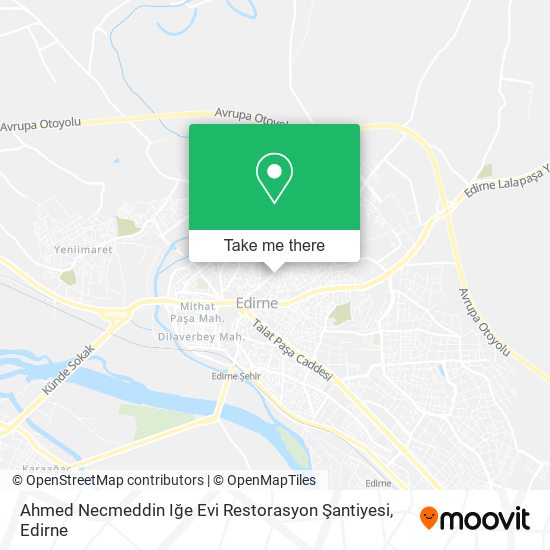 Ahmed Necmeddin Iğe Evi Restorasyon Şantiyesi map