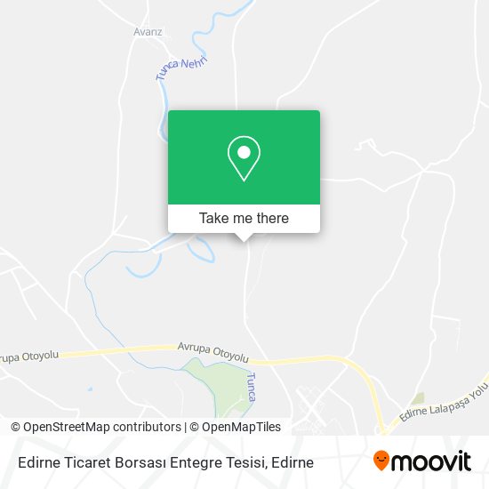 Edirne Ticaret Borsası Entegre Tesisi map