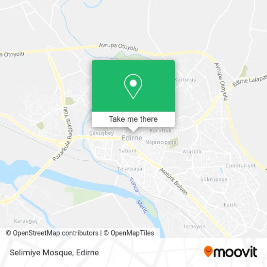 Selimiye Mosque map