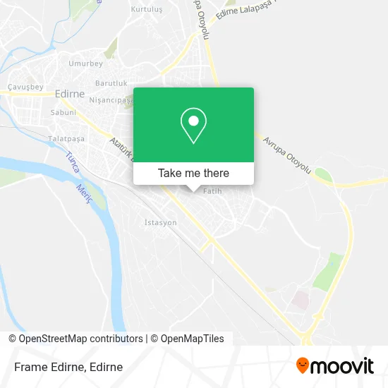 Frame Edirne map