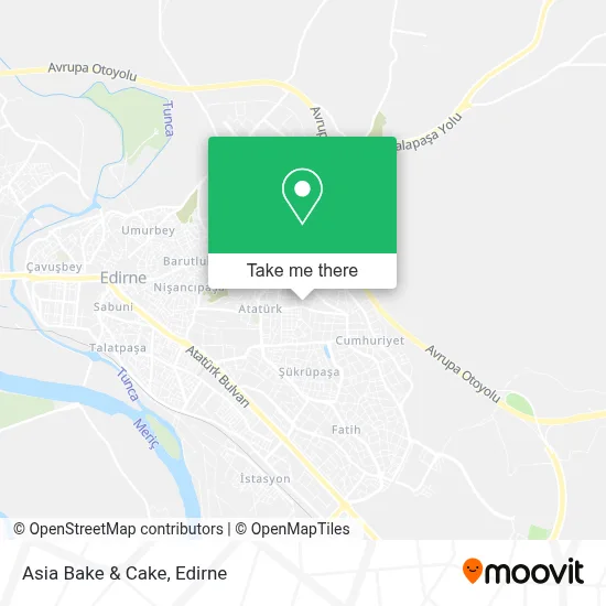 Asia Bake & Cake map