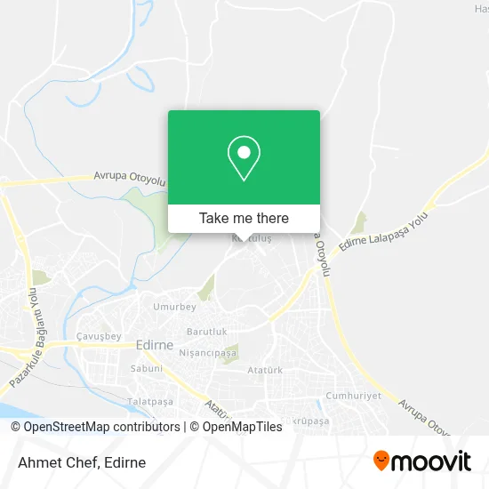 Ahmet Chef map